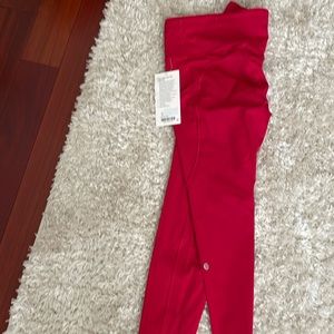 Lululemon leggings red color new